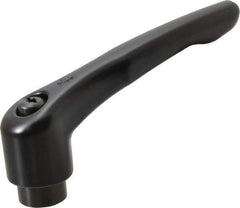 KIPP - 5/8-11, 1.22" Hub Diam, Zinc Die Cast (Steel Components) Tapped Adjustable Clamping Lever - 4.96" OAL, 2.87" High, 0.91" Hole Depth - USA Tool & Supply