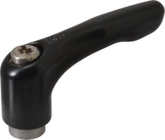 KIPP - 1/4-20, 0.51" Hub Diam, Zinc Die Cast (Stainless Steel Components) Tapped Adjustable Clamping Lever - 1.85" OAL, 1.22" High, 0.35" Hole Depth - USA Tool & Supply