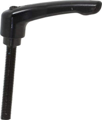 KIPP - M8 x 1.25, 18.5mm Hub Diam, Zinc Die Cast (Steel Components) Metric Threaded Stud Adjustable Clamping Lever - 60mm Stud Length, 74.5mm OAL, 42.5mm High - USA Tool & Supply