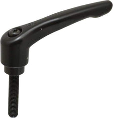 KIPP - M12 x 1.75, 31mm Hub Diam, Zinc Die Cast (Steel Components) Metric Threaded Stud Adjustable Clamping Lever - 60mm Stud Length, 126mm OAL, 73mm High - USA Tool & Supply