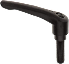 KIPP - M16 x 2.0, 31mm Hub Diam, Zinc Die Cast (Steel Components) Metric Threaded Stud Adjustable Clamping Lever - 50mm Stud Length, 126mm OAL, 73mm High - USA Tool & Supply