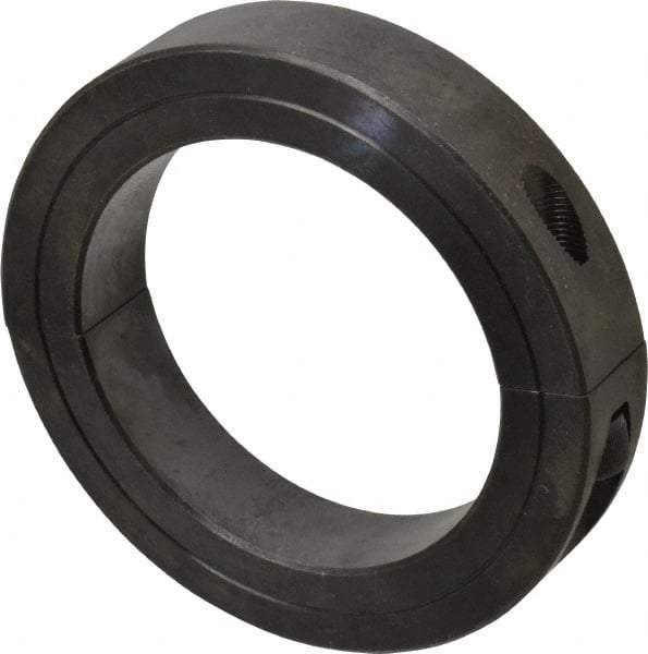 Climax Metal Products - 3-3/16" Bore, Steel, Two Piece Clamp Collar - 4-1/2" Outside Diam, 7/8" Wide - USA Tool & Supply