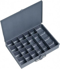 Durham - 13-3/8 Inches Wide x 2 Inches High x 9-1/4 Inches Deep Compartment Box - Steel , 17 Compartments - USA Tool & Supply