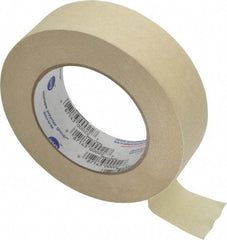 Intertape - 1-1/2" Wide x 60 Yd Long Tan Paper Masking Tape - Series PG505, 5.8 mil Thick, 20 In/Lb Tensile Strength - USA Tool & Supply