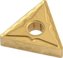 Kennametal - TNMG432 MG Grade KC850 Carbide Turning Insert - TiC/TiCN/TiN Finish, 60° Triangle, 1/2" Inscr Circle, 3/16" Thick, 1/32" Corner Radius - USA Tool & Supply