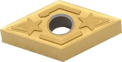 Kennametal - DNGG430.5 LF Grade KC730 Carbide Turning Insert - TiN Finish, 55° Diamond, 1/2" Inscr Circle, 3/16" Thick, 0.0079" Corner Radius - USA Tool & Supply