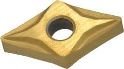 Kennametal - DNGP432 K Grade KC730 Carbide Turning Insert - TiN Finish, 55° Diamond, 1/2" Inscr Circle, 3/16" Thick, 1/32" Corner Radius - USA Tool & Supply