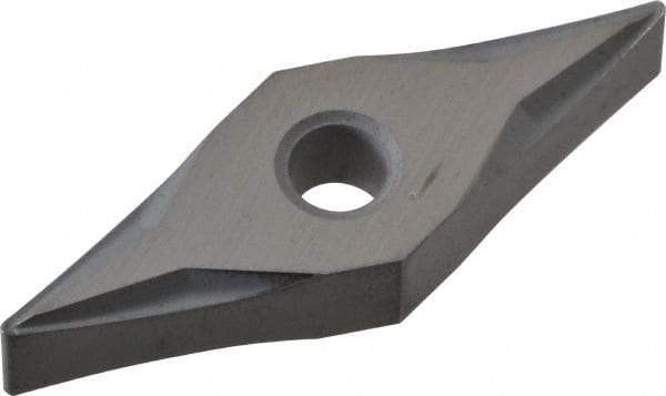 Kennametal - VNMP331 K Grade K68 Carbide Turning Insert - Uncoated, 35° Diamond, 3/8" Inscr Circle, 3/16" Thick, 1/64" Corner Radius - USA Tool & Supply