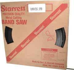 Starrett - 1/2" x 250' x 0.025" Carbon Steel Band Saw Blade Coil Stock - 24 TPI, Toothed Edge, Straight Form, Wavy Set, Flexible Back, No Rake Angle, Constant Pitch, Contour Cutting - USA Tool & Supply