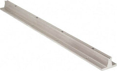 Thomson Industries - 1/4" Bolt, For 1" Diam Shaft, 24" Long, Aluminum Round Drilled Shaft Support Rail - 2-1/8" Base Width, 1/4" Base Thickness, 0.281" Mounting Hole Diam, 1-1/2" Btw Mount Hole Centers - USA Tool & Supply
