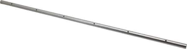 Thomson Industries - 1/2" Diam, 2' Long, Steel Predrilled Round Linear Shafting - 60-65C Hardness, 0.031 Tolerance - USA Tool & Supply