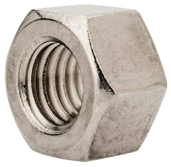Value Collection - M12x1.75 Metric Coarse Stainless Steel Right Hand Heavy Hex Nut - 19mm Across Flats, 12mm High, Uncoated - USA Tool & Supply