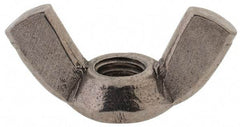 Value Collection - M6x1.00 Metric Coarse, Stainless Steel Standard Wing Nut - Grade 18-8, Austenitic Grade A2, 33mm Wing Span, 17mm Wing Span - USA Tool & Supply