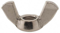 Value Collection - M8x1.25 Metric Coarse, Stainless Steel Standard Wing Nut - Grade 18-8, Austenitic Grade A2, 39mm Wing Span, 20mm Wing Span - USA Tool & Supply