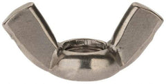 Value Collection - M12x1.75 Metric Coarse, Stainless Steel Standard Wing Nut - Grade 18-8, Austenitic Grade A2, 65mm Wing Span, 33.5mm Wing Span - USA Tool & Supply