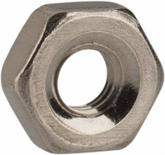 Value Collection - M2.5x0.45 Metric Coarse Stainless Steel Right Hand Hex Nut - 5mm Across Flats, 2mm High, Uncoated - USA Tool & Supply