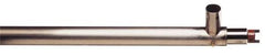 Finish Thompson - 2 Inch Inlet, 8 GPM, 1-1/2 Inch Barb Discharge, High Viscosity, Low Flow Drum Pump Tube - 200 Ft. Max Head, 40 Inch Long, Can Be Used with Acids, Corrosives and Chemicals - USA Tool & Supply