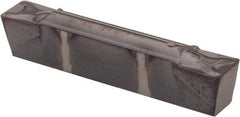 Kennametal - 03G GMN Grade KC5010, 3.18mm Cutting Width Carbide Grooving Insert - 3.4mm Max Depth of Cut, Neutral, 0.4mm Corner Radius, TiAlN Finish - USA Tool & Supply