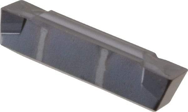 Kennametal - 04G GMN Grade KC5010, 4.76mm Cutting Width Carbide Grooving Insert - 3.5mm Max Depth of Cut, Neutral, 0.4mm Corner Radius, TiAlN Finish - USA Tool & Supply
