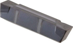 Kennametal - 04G GMN Grade KC5010, 4.76mm Cutting Width Carbide Grooving Insert - 3.5mm Max Depth of Cut, Neutral, 0.4mm Corner Radius, TiAlN Finish - USA Tool & Supply