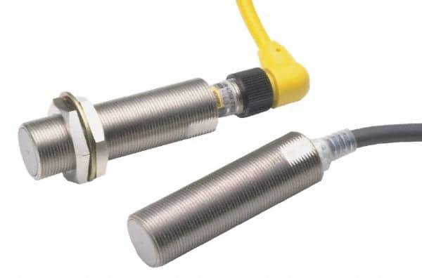 Omron - NC, NC, 2mm Detection, Cylinder Shielded, Inductive Proximity Sensor - 2 Wires, IP67, 12 to 24 VDC, M12x1 Thread, 69mm Long x 21mm Wide - USA Tool & Supply