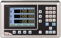 Fagor - 3 Axis, 32" X-Axis Travel, 14" Y-Axis Travel, 16" Z-Axis Travel, Milling DRO System - 0.0002", 0.0005", 0.001" Resolution, 10µm Accuracy, LCD Display - USA Tool & Supply