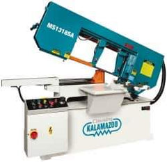 Clausing - 18-1/2 x 10-1/2" Max Capacity, Semi-Automatic Variable Speed Pulley Horizontal Bandsaw - 102 to 377 SFPM Blade Speed, 230/460 Volts, 45 & 60°, 3 hp, 3 Phase - USA Tool & Supply