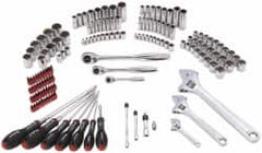 Blackhawk by Proto - 150 Piece 1/4, 3/8, 1/2" Drive Master Tool Set - USA Tool & Supply