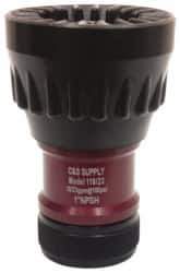 Made in USA - 1" Hose Diam NPSH Adjustable Fog Hose Nozzle - 23 Max GPM, Polyurethane, 100 psi - USA Tool & Supply