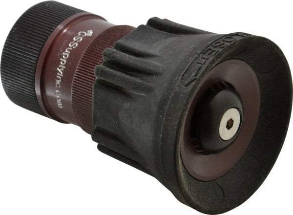 Made in USA - 1" Hose Diam NPSH Thread Constant Flow Hose Nozzle - 30 Max GPM, Polyurethane, 100 psi - USA Tool & Supply