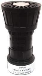 Value Collection - 1-1/2" Hose Diam NPSH Constant Flow Hose Nozzle - 95 Max GPM, Polyurethane, 100 psi - USA Tool & Supply