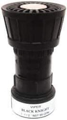 Value Collection - 1-1/2" Hose Diam NPSH Constant Flow Hose Nozzle - 95 Max GPM, Polyurethane, 100 psi - USA Tool & Supply