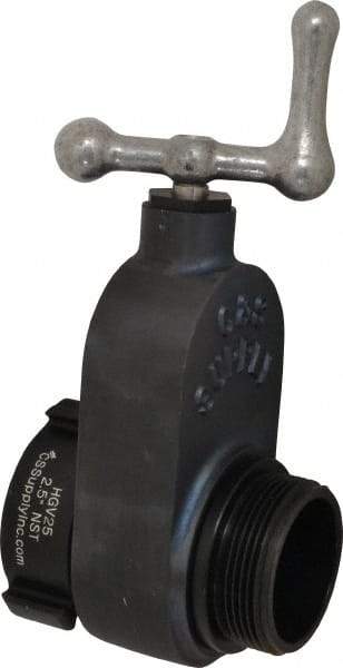 Made in USA - 2-1/2" Pipe, NST Aluminum Gate Valve - Union Bonnet - USA Tool & Supply