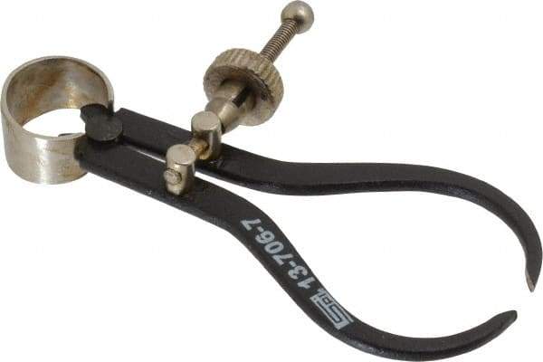 SPI - 3 Inch Leg, Spring Joint, Steel, Powder Coated, Outside Caliper - 3 Inch Max Measurement, with Quick Nut Adjustment - USA Tool & Supply