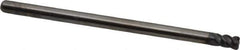 OSG - 1/8", 4 Flute, Single End, Solid Carbide, 0.015" Corner Radius End Mill - 2-1/4" OAL, 45° Helix, Right Hand Flute, 1/8" LOC, Right Hand Cut - USA Tool & Supply