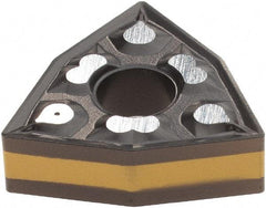 Iscar - WNMG431 TF Grade IC8250 Carbide Turning Insert - TiCN/Al2O3/TiN Finish, 80° Trigon, 1/2" Inscr Circle, 3/16" Thick, 1/64" Corner Radius - USA Tool & Supply