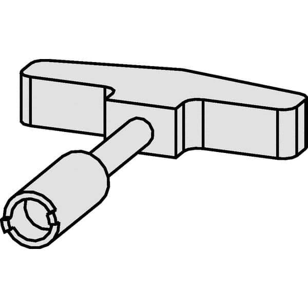Kennametal - T-Handle Driver for Indexable Tools - Coolant Supply Unit Compatible, Series HSK - USA Tool & Supply