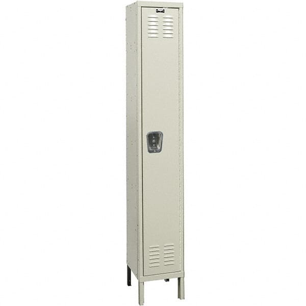Hallowell - 1 Door, 1 Tier, Premium Wardrobe Lockers - USA Tool & Supply