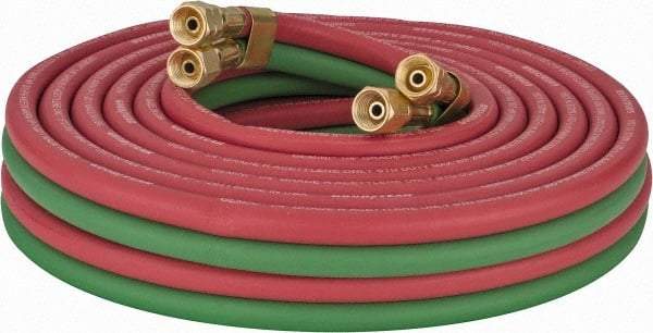 Continental ContiTech - 1/4" Inside, Grade R Welding Hose - 25' Long - USA Tool & Supply