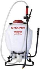 Chapin - 4 Gal Garden Backpack Sprayer - Reinforced Hose, Polyethylene Tank, For Industrial Applications - USA Tool & Supply