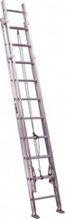 Louisville - 24' High, Type IAA Rating, Aluminum Industrial Extension Ladder - USA Tool & Supply