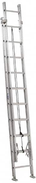 Louisville - 16' High, Type IA Rating, Aluminum Industrial Extension Ladder - USA Tool & Supply