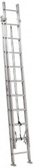 Louisville - 20' High, Type IA Rating, Aluminum Industrial Extension Ladder - USA Tool & Supply