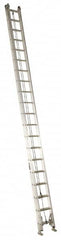 Louisville - 40' High, Type IA Rating, Aluminum Industrial Extension Ladder - USA Tool & Supply