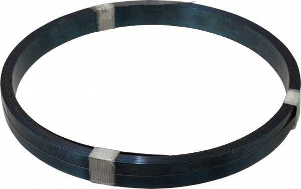 Value Collection - 1 Piece, 25 Ft. Long x 1 Inch Wide x 0.032 Inch Thick, Roll Shim Stock - Spring Steel - USA Tool & Supply