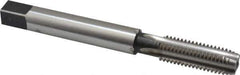 Hertel - 5/8-11 UNC, 4 Flute Plug Hand Pulley Tap - High Speed Steel, Bright Finish, Right Hand Flute, H3 Thread Limit, 6" OAL - Exact Industrial Supply