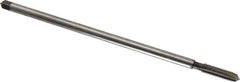 Hertel - 3/8-16 UNC, 4 Flute Plug Hand Pulley Tap - High Speed Steel, Bright Finish, H3 Thread Limit, 10" OAL - USA Tool & Supply