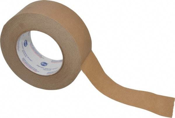 Intertape - 2" x 60 Yd Natural (Color) Rubber Adhesive Packaging Tape - Paper Backing, 7.2 mil Thick, 45 Lb Tensile Strength, Series 530 - USA Tool & Supply