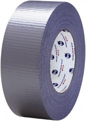 Intertape - 3" x 55m Silver Duct Tape - 11 mil, Rubber Adhesive, Polyethylene Cloth Backing, 20 Lb/ln Tensile Strength, 32°F to 180°F, Series AC36 - USA Tool & Supply