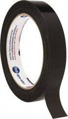 Intertape - 3/4" x 60 Yd Black Rubber Adhesive Strapping Tape - Polypropylene Film Backing, 2.7 mil Thick, 95 Lb Tensile Strength, Series 197 - USA Tool & Supply